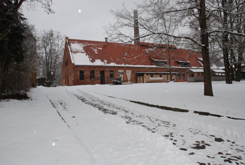 Fachwerkgebäude, Schnee