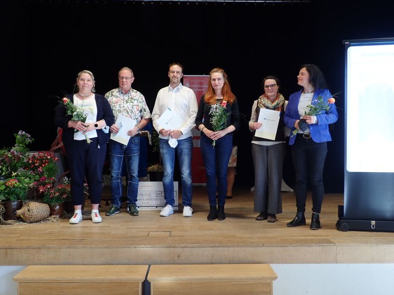 Preisträger und Gratulanten